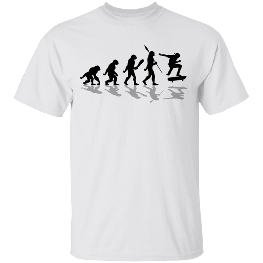 The Evolution of Man Skateboarding Skateboard T-Shirt