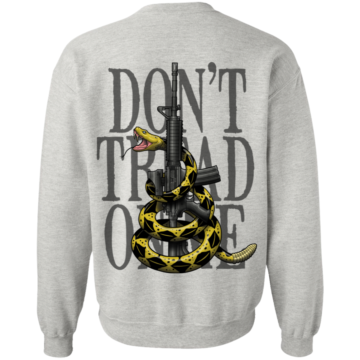 We the People Don't Tread on Me Gadsden Flag Double Sided Crewneck Sweatshirt
