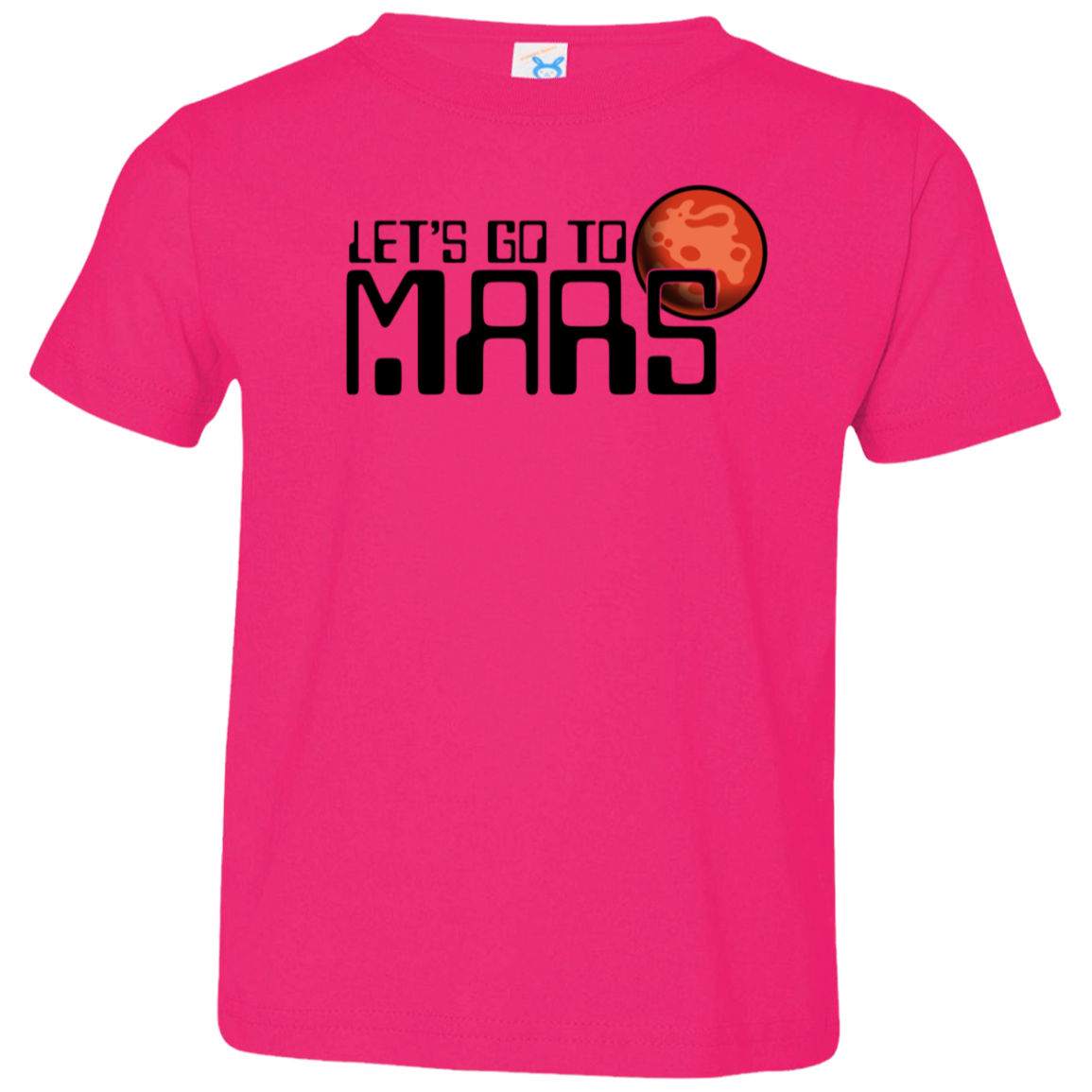 Toddler Space Lets Go to Mars Jersey T-Shirt
