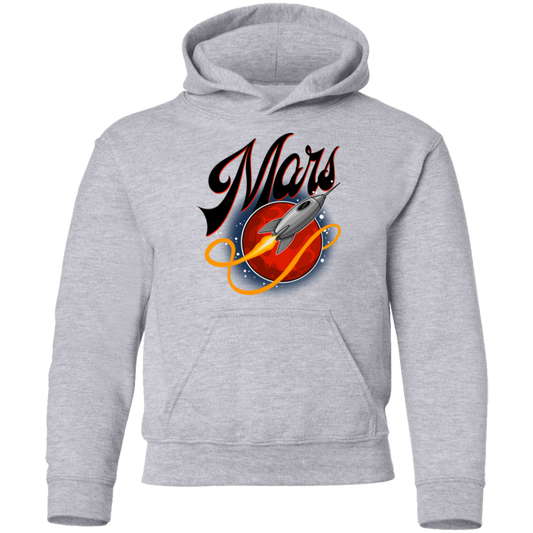 Youth Space Mars Space Ship Old Style Pullover Hoodie