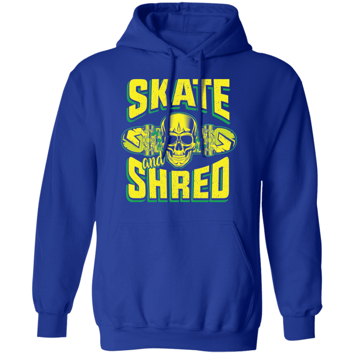 Skate and Shred Skateboarding Skateboard Pullover Hoodie