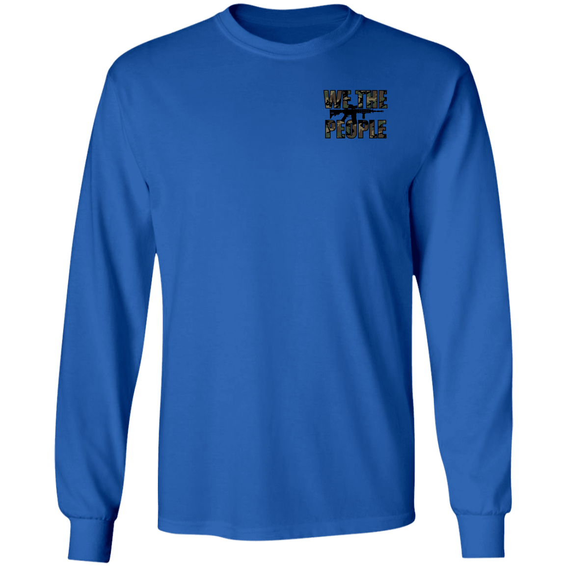 We the People Don't Tread on Me Gadsden Flag Double Sided Long Sleeve T-Shirt
