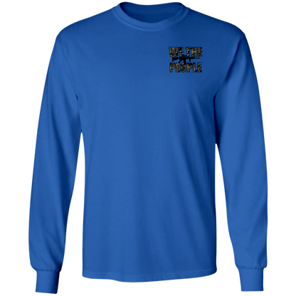 We the People Don't Tread on Me Gadsden Flag Double Sided Long Sleeve T-Shirt