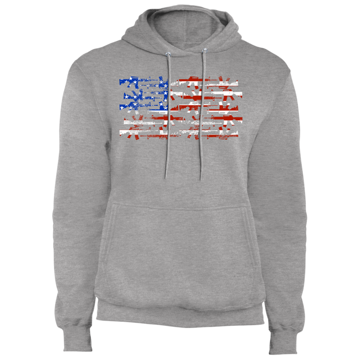 Firearm American Flag Pullover Hoodie