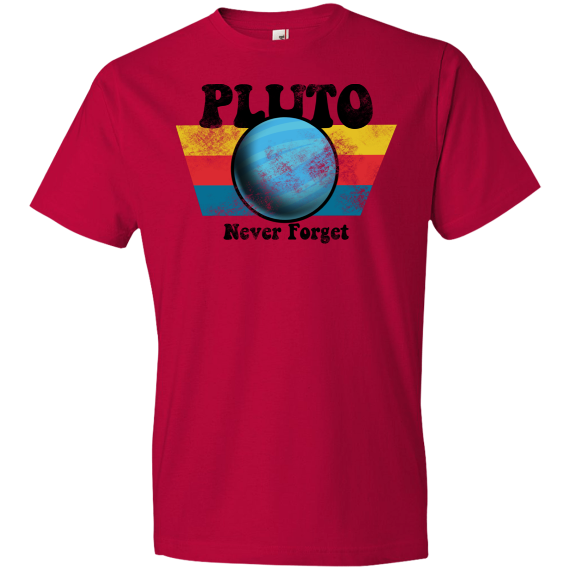 Youth Space Planet Pluto Vintage 80s Lightweight T-Shirt