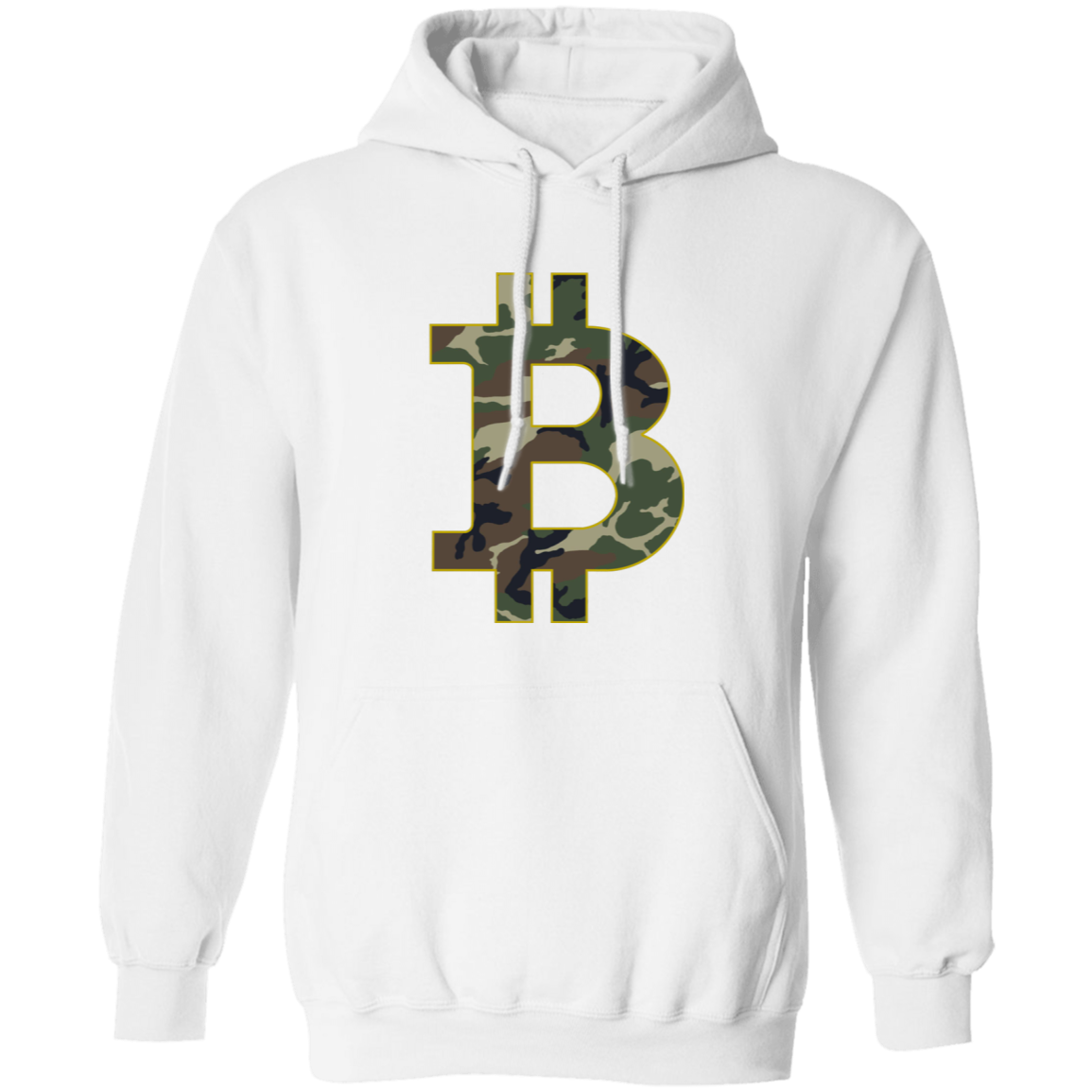 Camo Bitcoin Hodl Cryptocurrency BTC Pullover Hoodie
