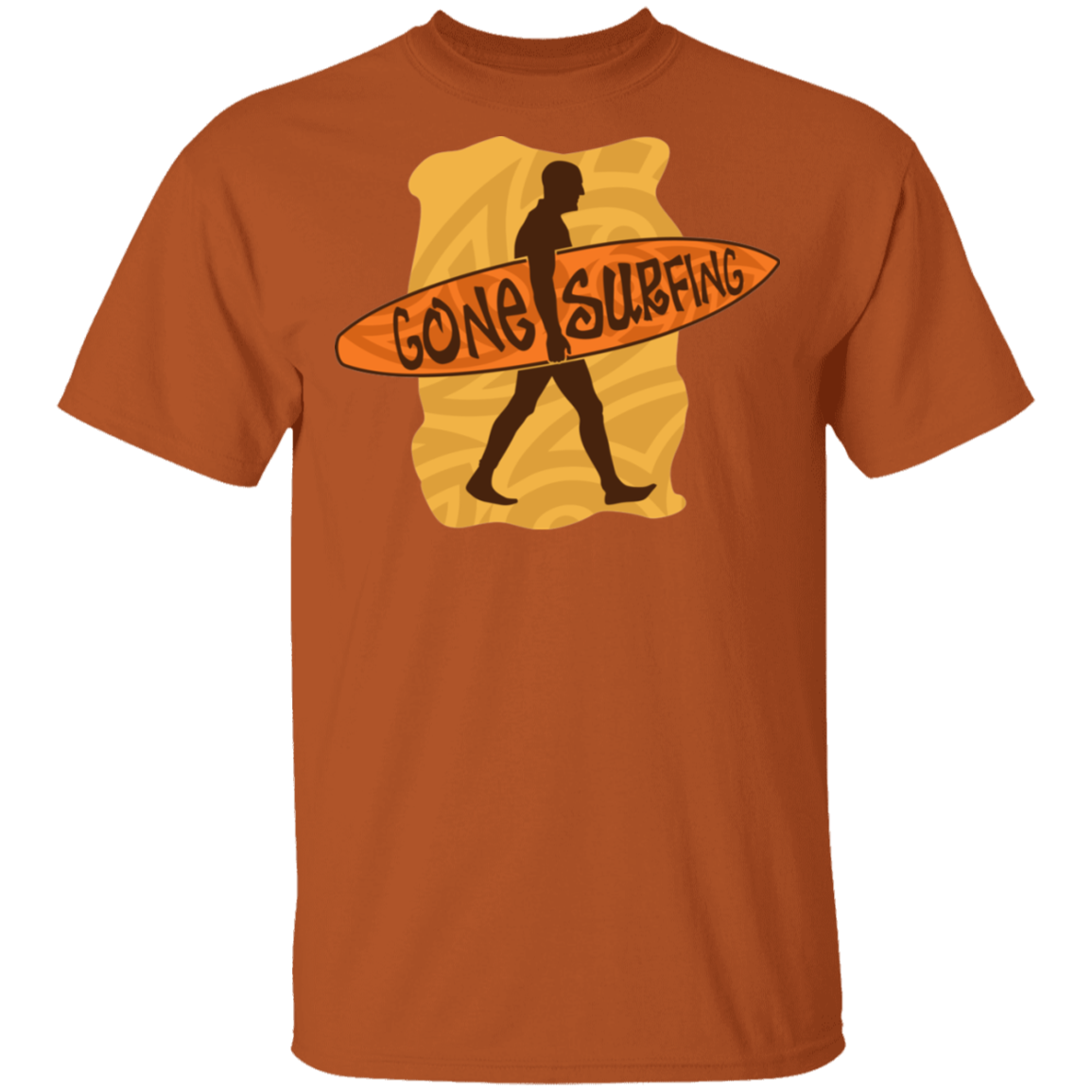 Gone Surfing Ocean Beach T-Shirt