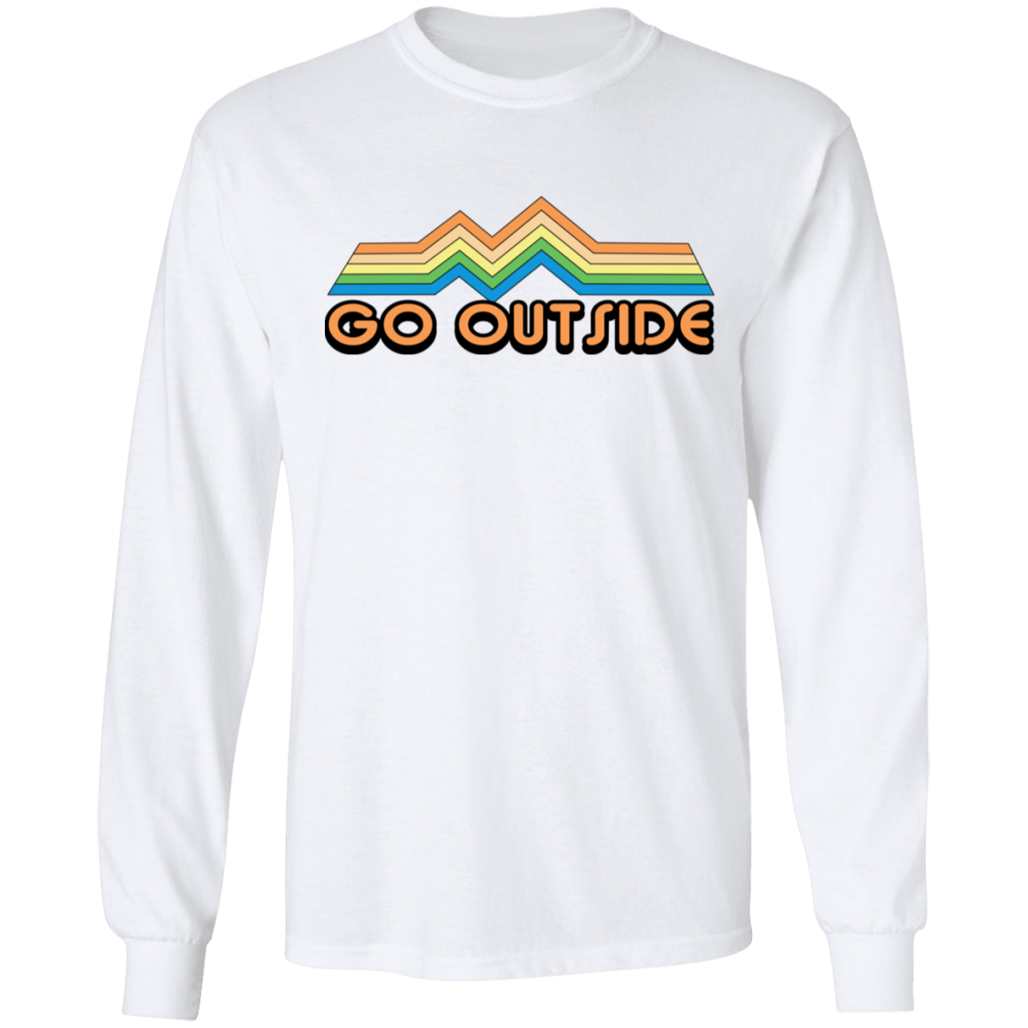 Go Outside Camping Nature Bright Long Sleeve T-Shirt