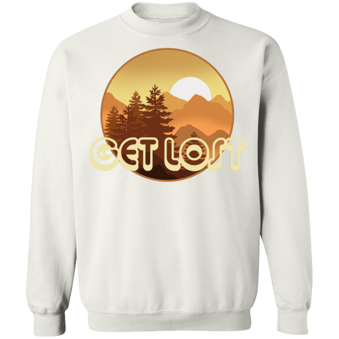 Get Lost in Nature Camping Crewneck Sweatshirt