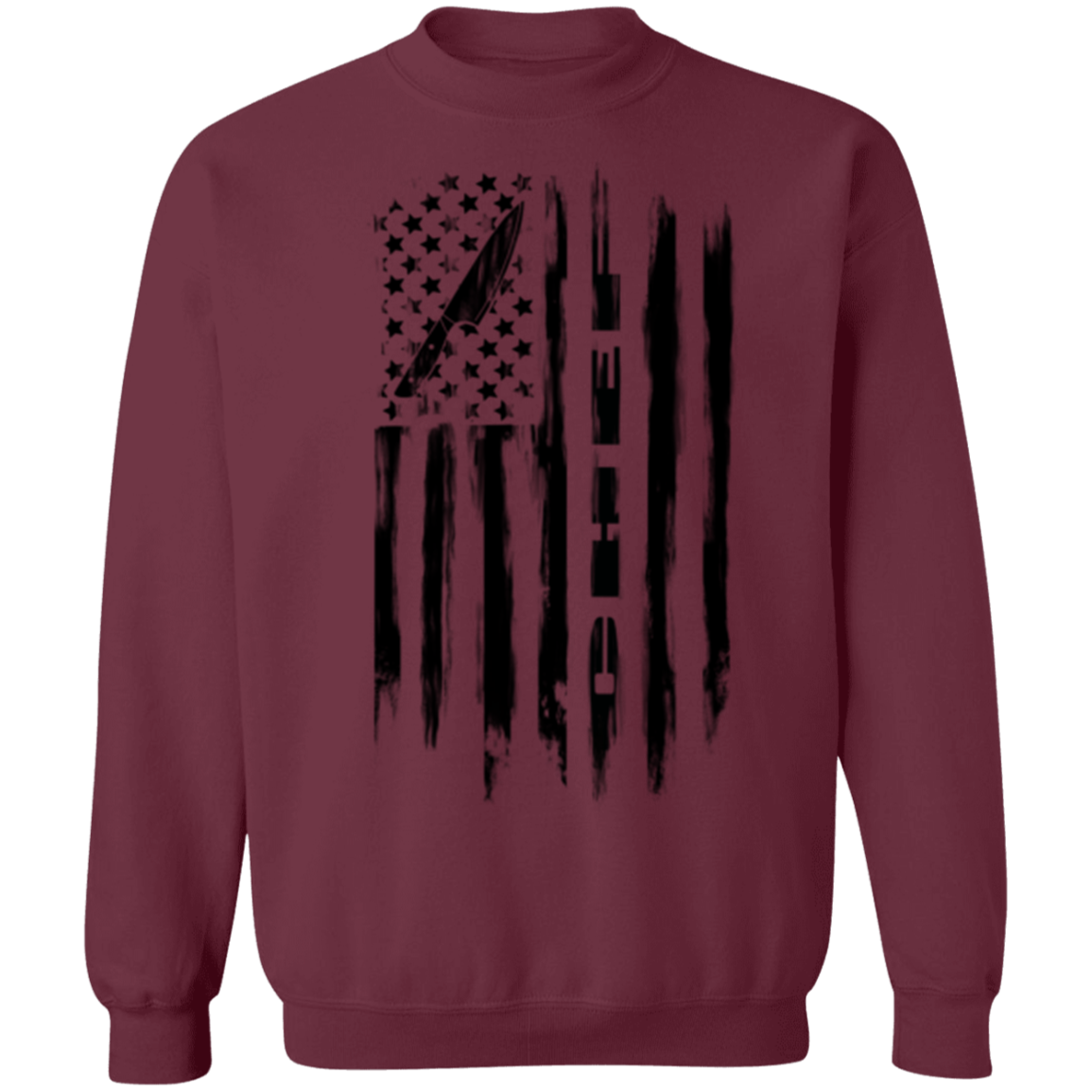Chef Cook Culinary American Flag Crewneck Sweatshirt