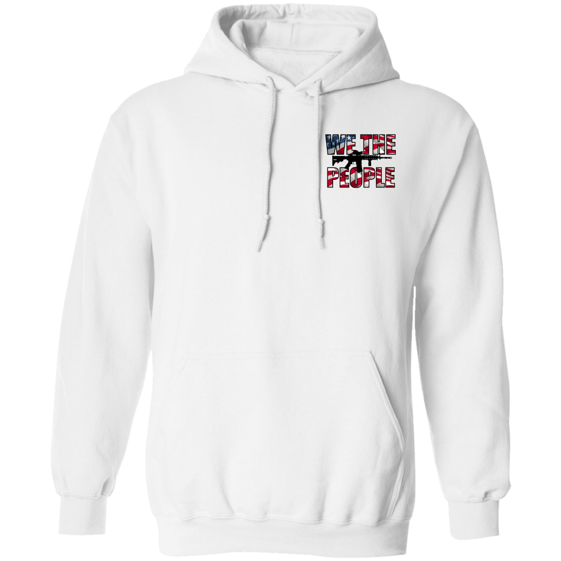 We the People American Bald Eagle 1776 Double Sided Pullover Hoodie