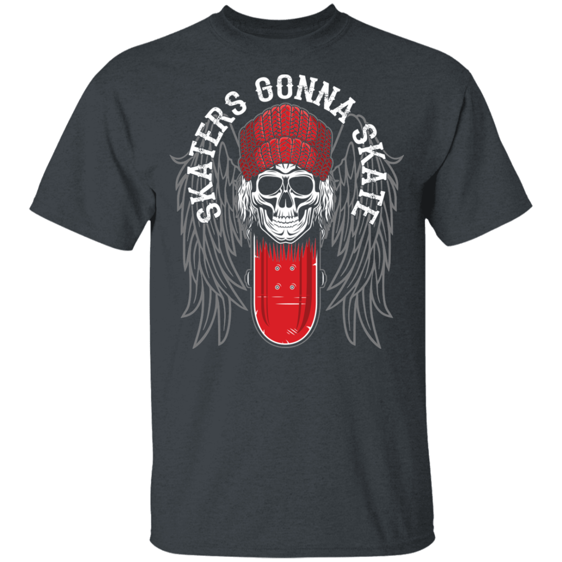 Skaters Gonna Skate Skateboarding Skull Youth T-Shirt