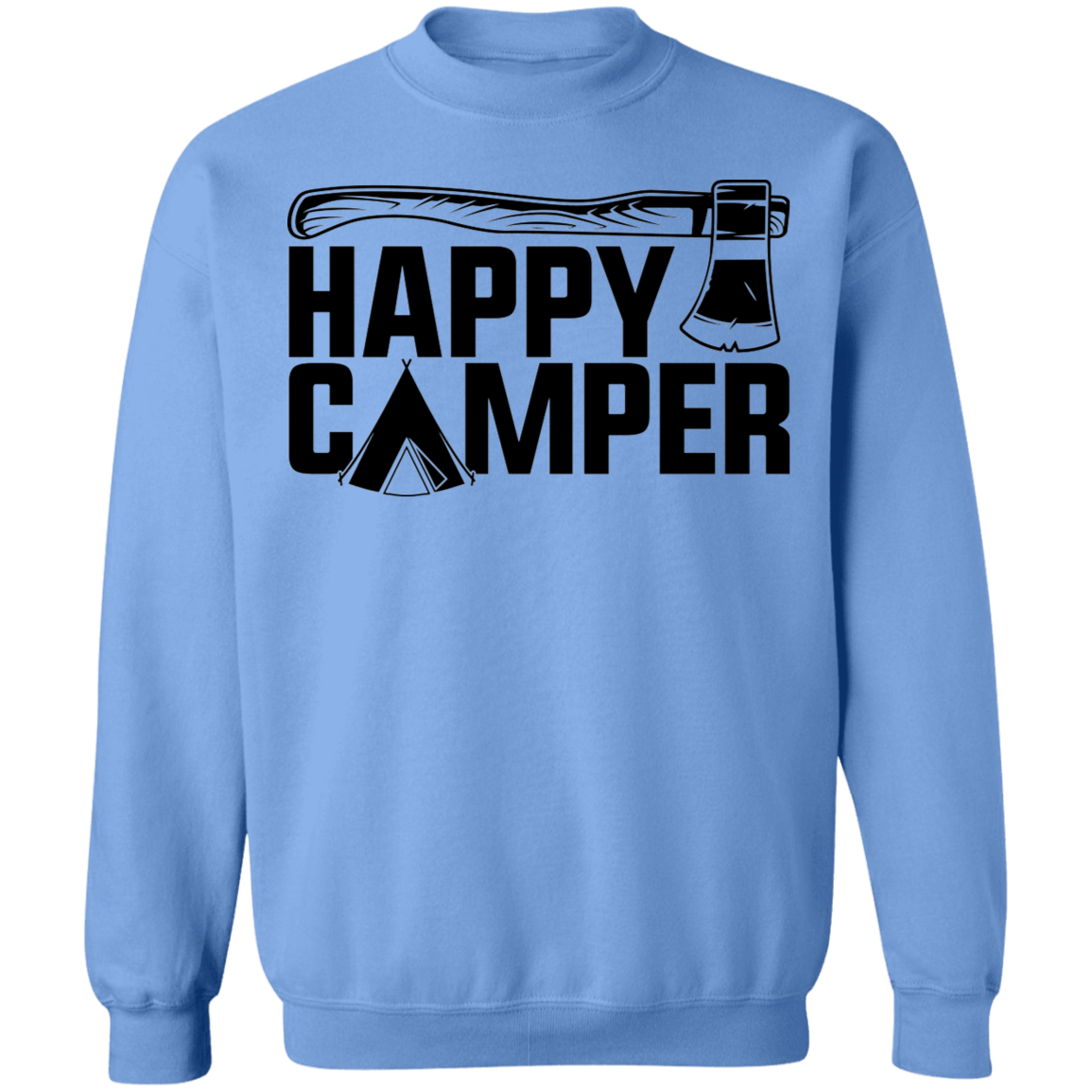Happy Camper Outdoor Camping Crewneck Sweatshirt