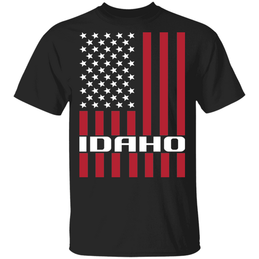 Idaho American Flag USA T-Shirt