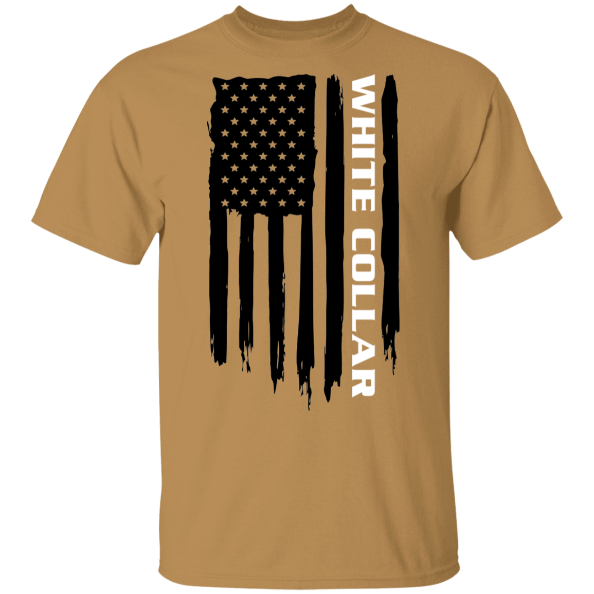 White Collar Worker American Flag T-Shirt