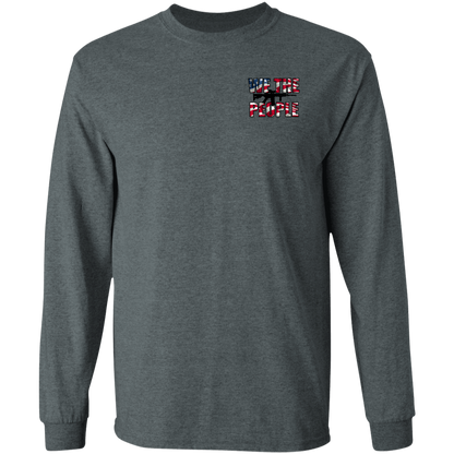 We the People American Bald Eagle 1776 Double Sided Long Sleeve T-Shirt