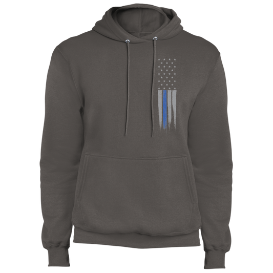 Police Officer Thin Blue Line American Flag Pullover Hoodie