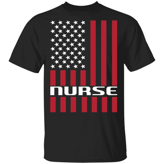 Nurse American Flag USA T-Shirt