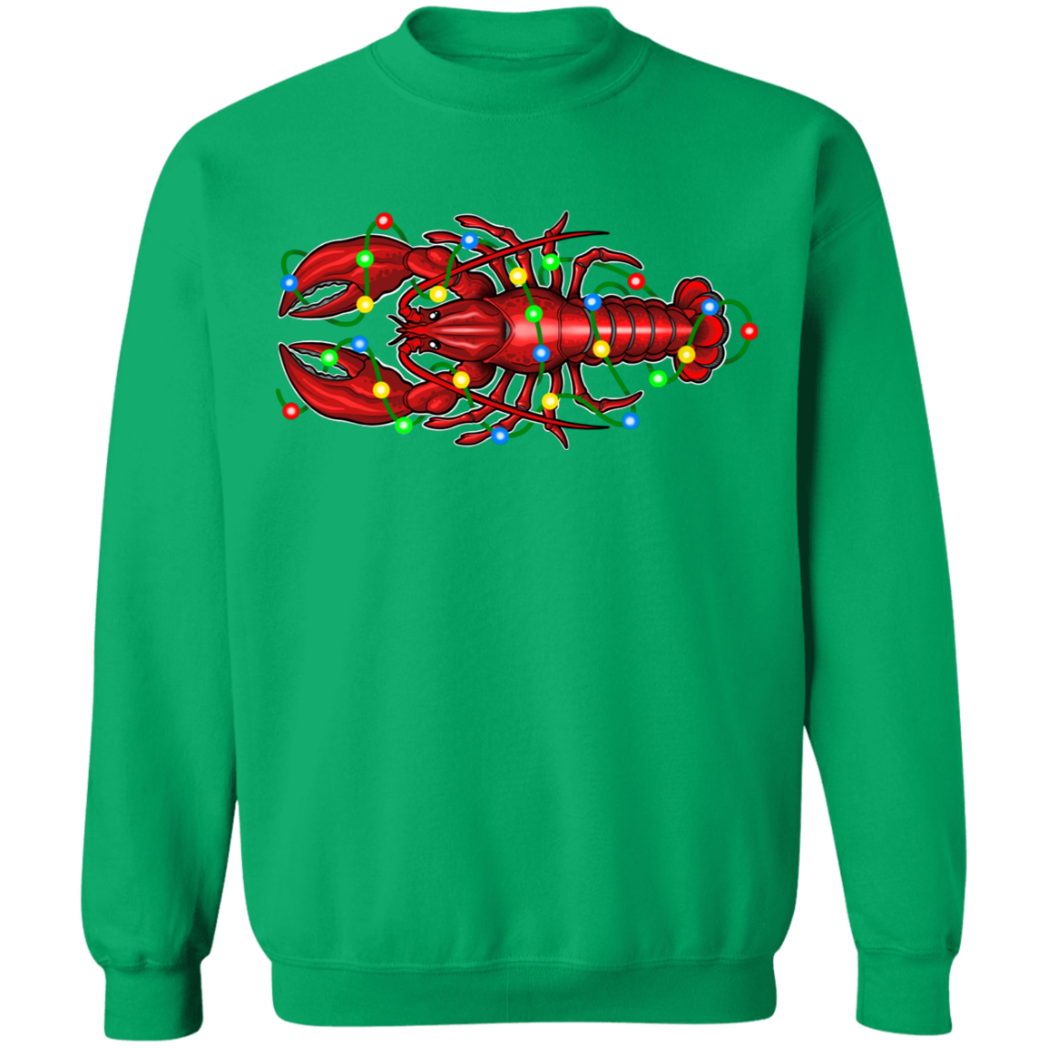Lobster Merry Christmas Saltwater Crewneck Sweatshirt
