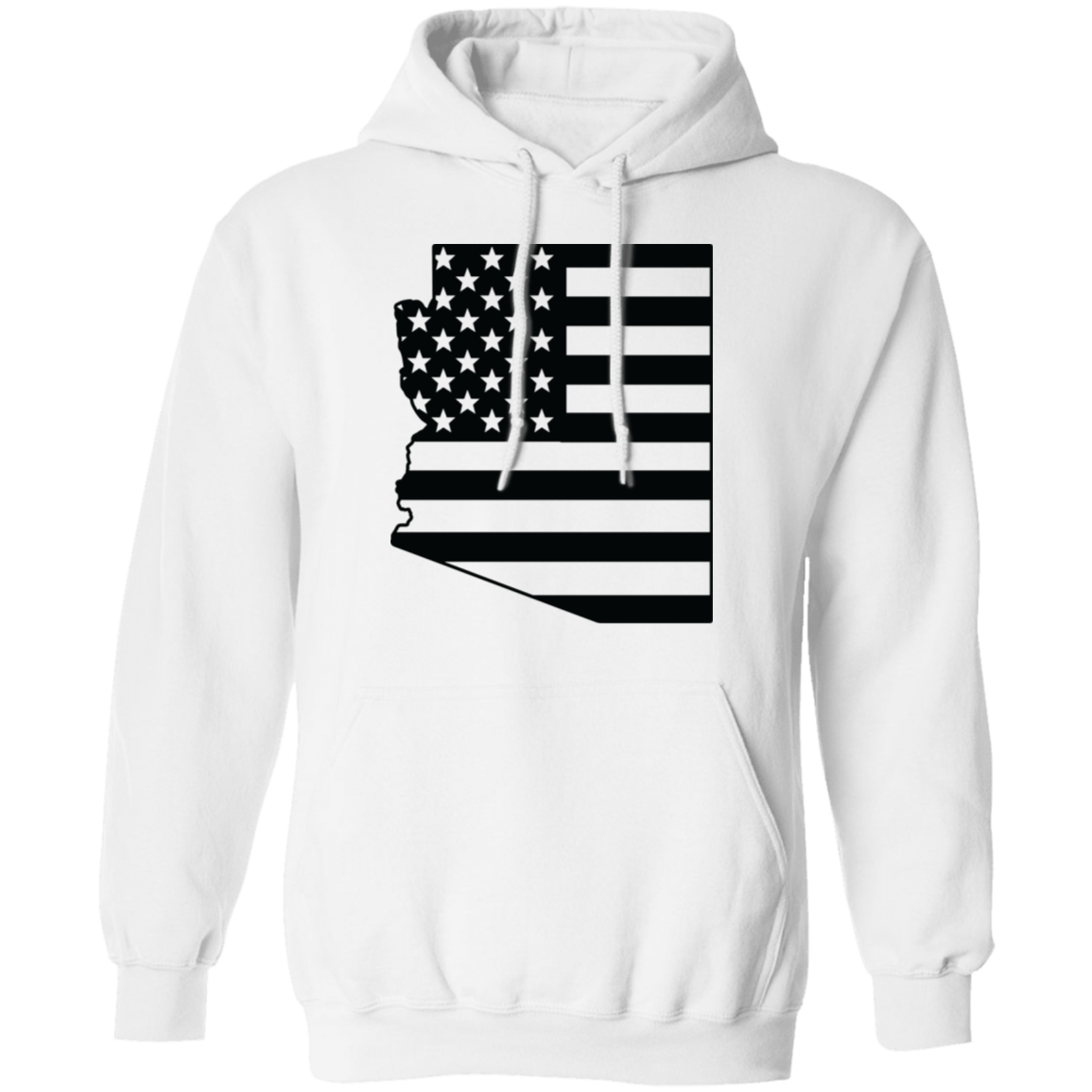 Arizona AZ State American Flag Pride Pullover Hoodie