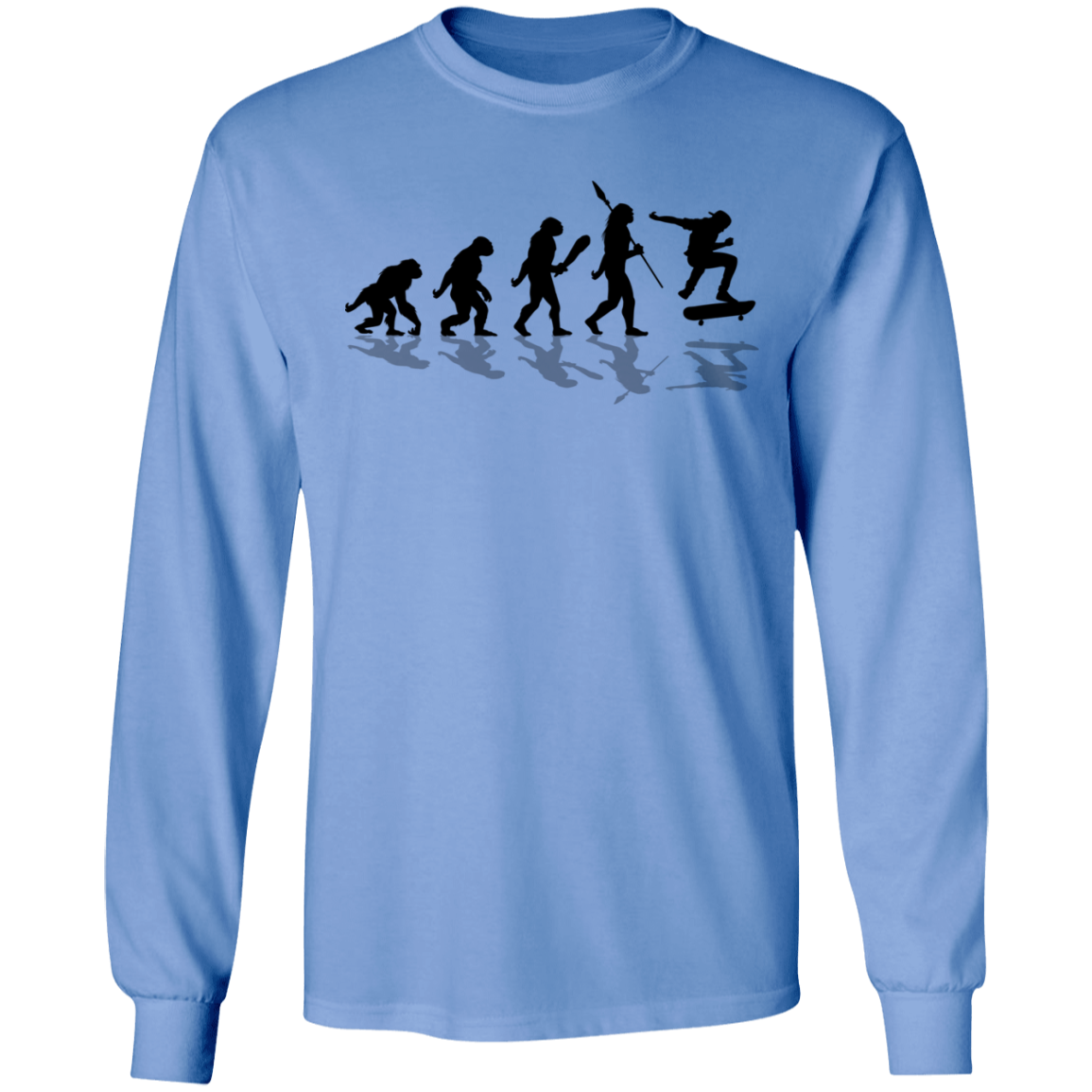 Evolution of Skateboarding Skating Long Sleeve T-Shirt