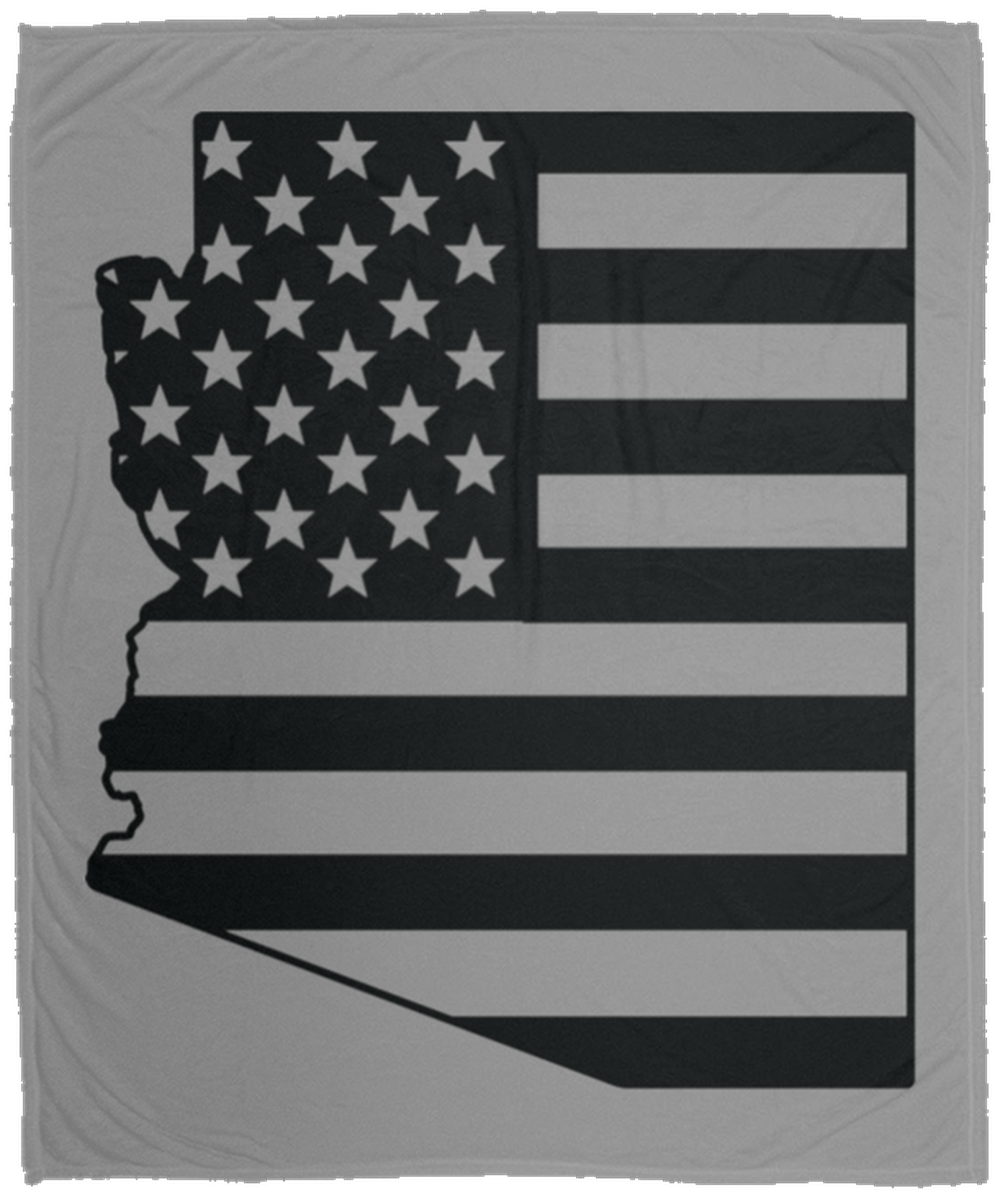 Arizona American Flag State Fleece Blanket - 50x60