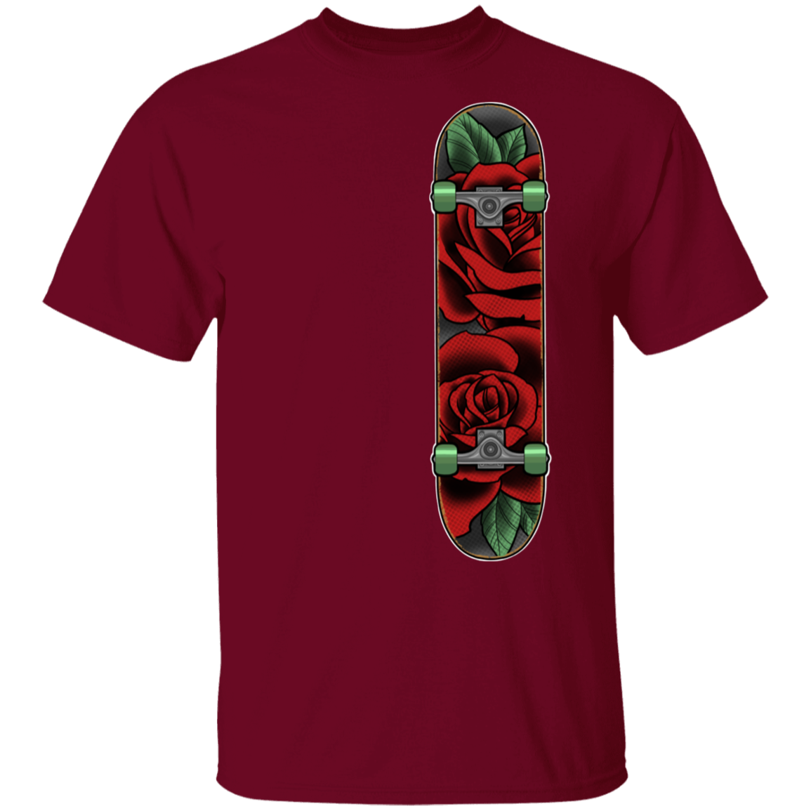 Rose Classic Skateboard Skateboarder T-Shirt