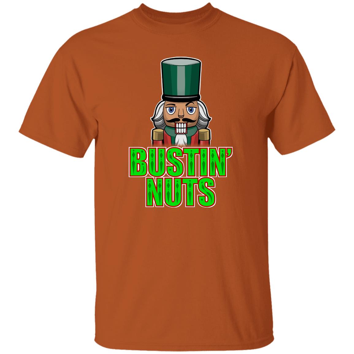 Bustin' Nuts Nutcracker Funny Christmas T-Shirt