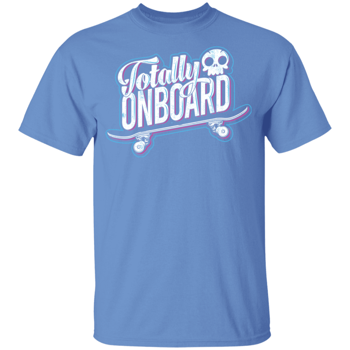 Totally Onboard Skull Skateboarder Skateboard Youth T-Shirt