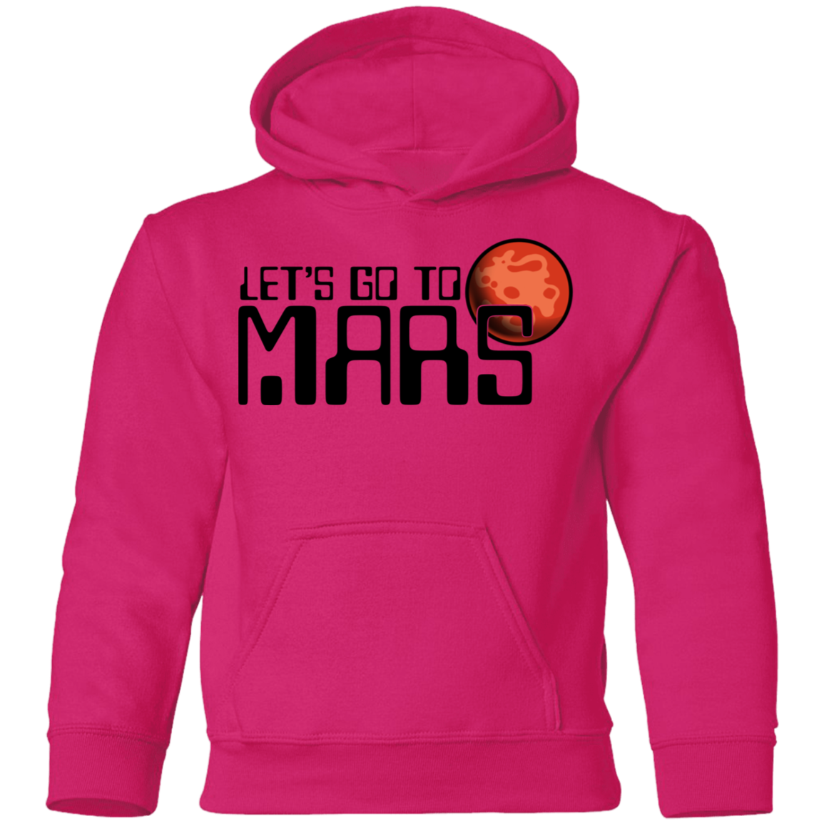 Youth Space Lets Go to Mars Pullover Hoodie