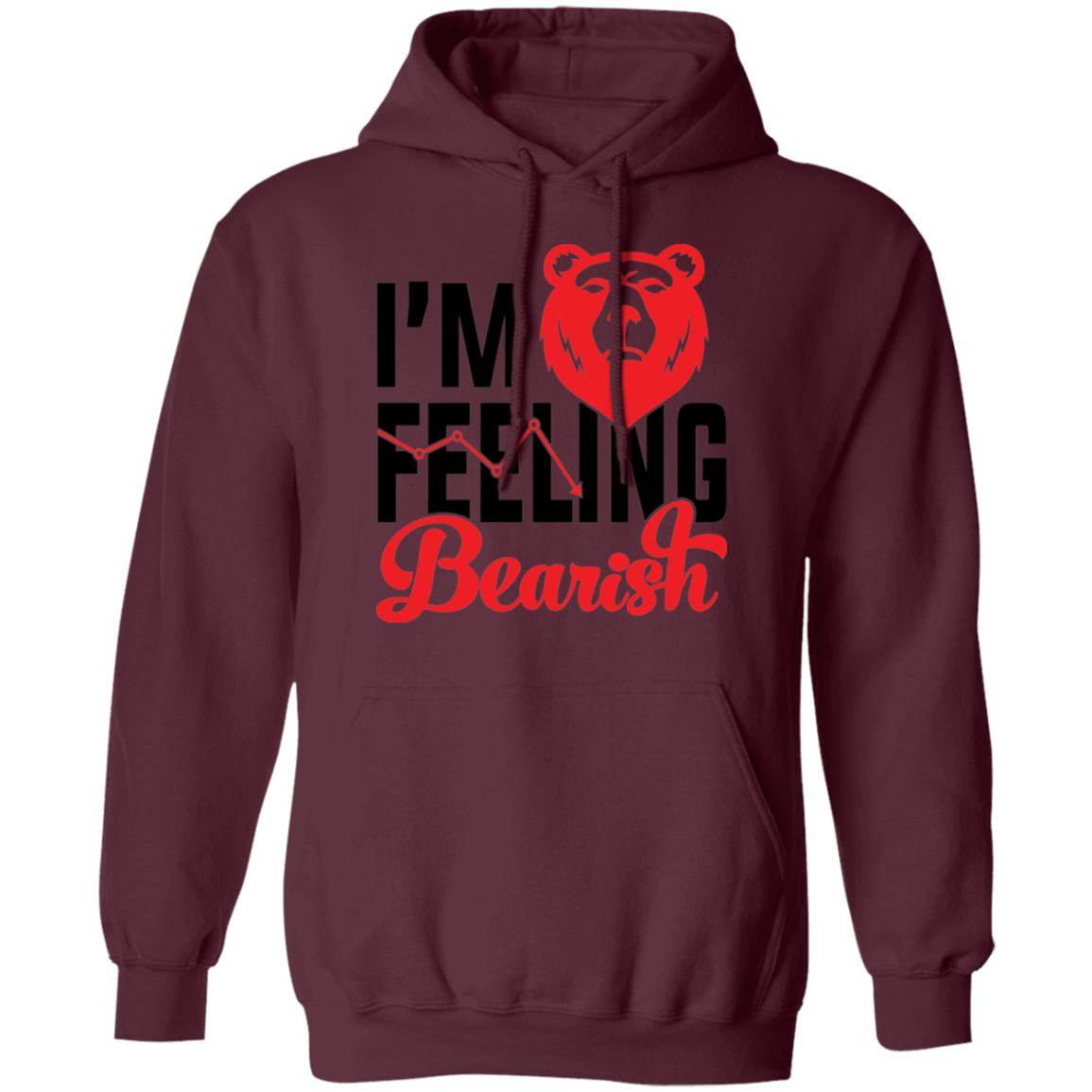 I'm Feeling Bearish Stocks Technical Analysis Pullover Hoodie