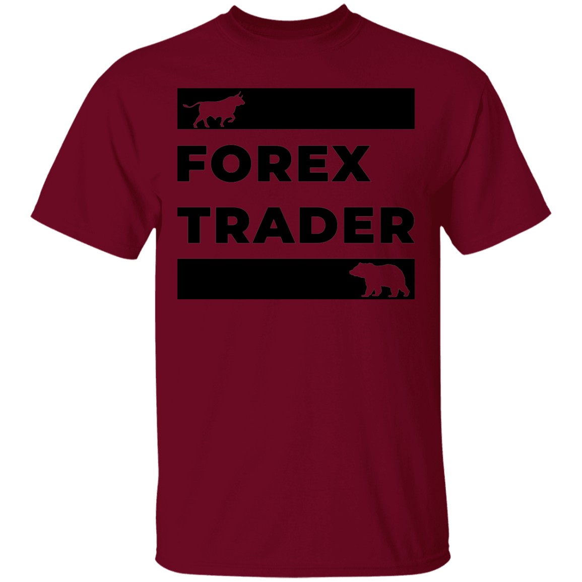 Forex Trader Bull Bear Technical Analysis T-Shirt