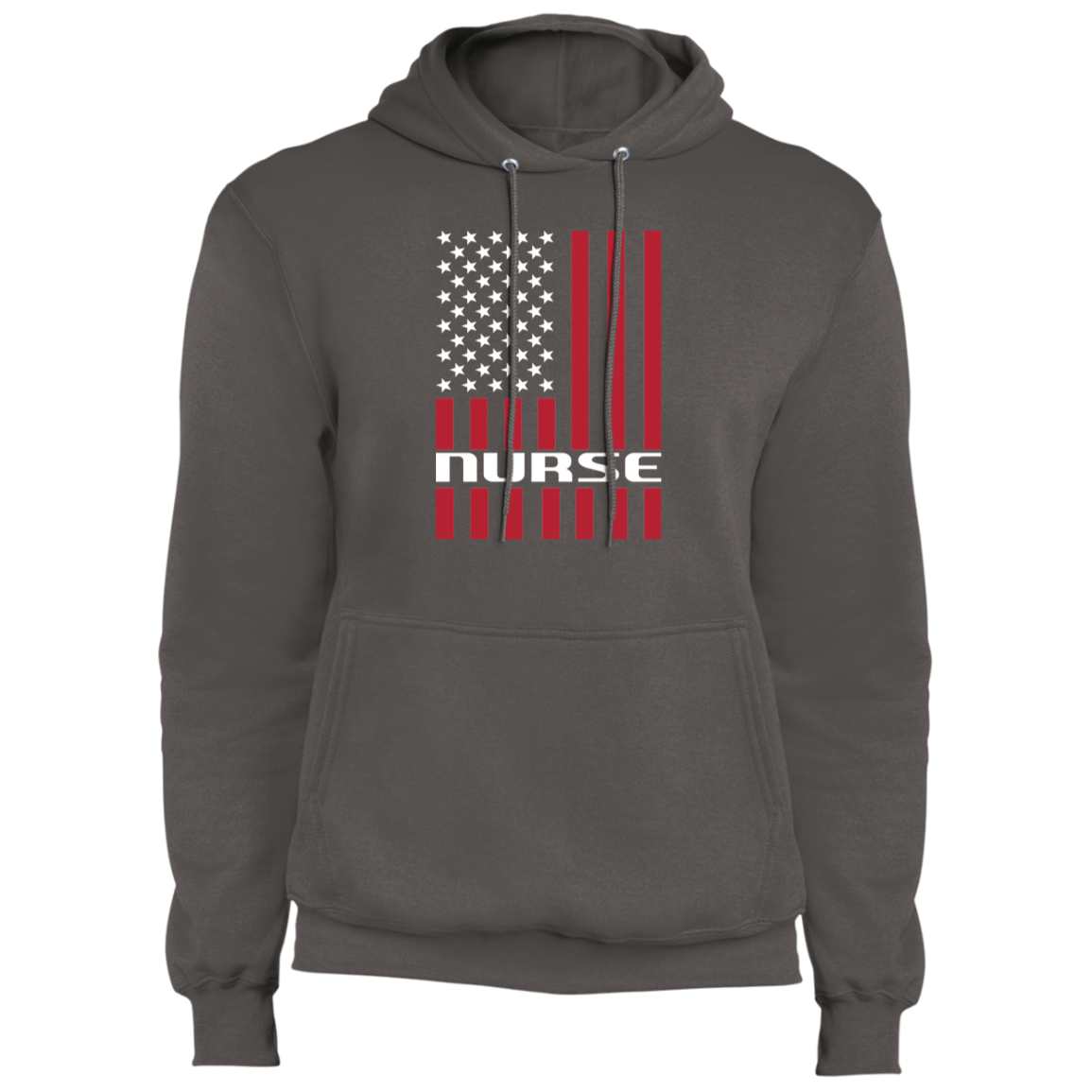 Nurse American Flag USA Premium Pullover Hoodie