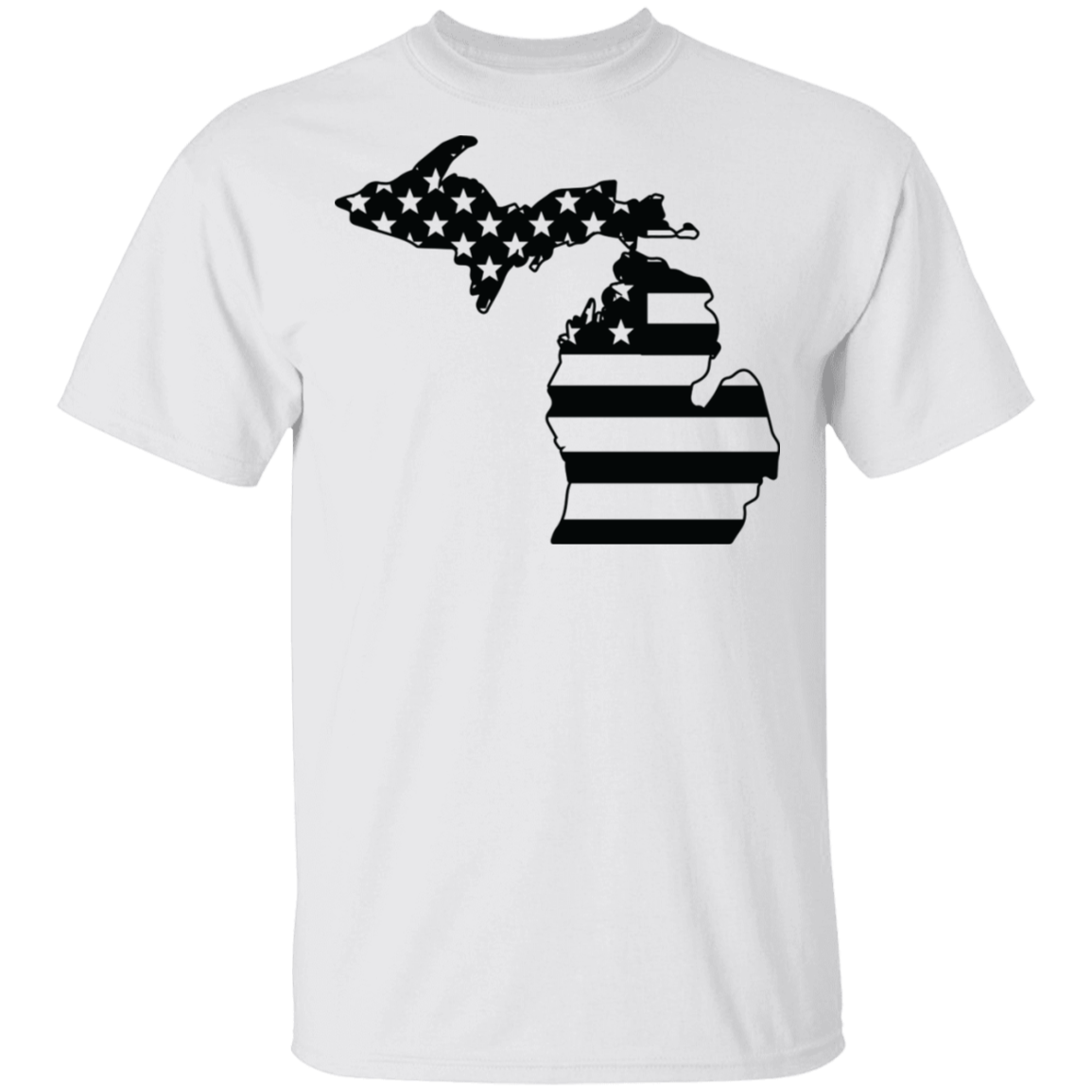 Michigan State American Flag Pride T-Shirt