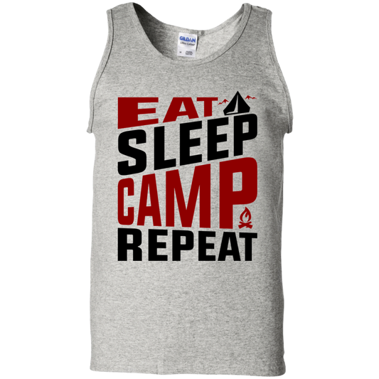 Eat Sleep Camp Repeat Camping Tank Top