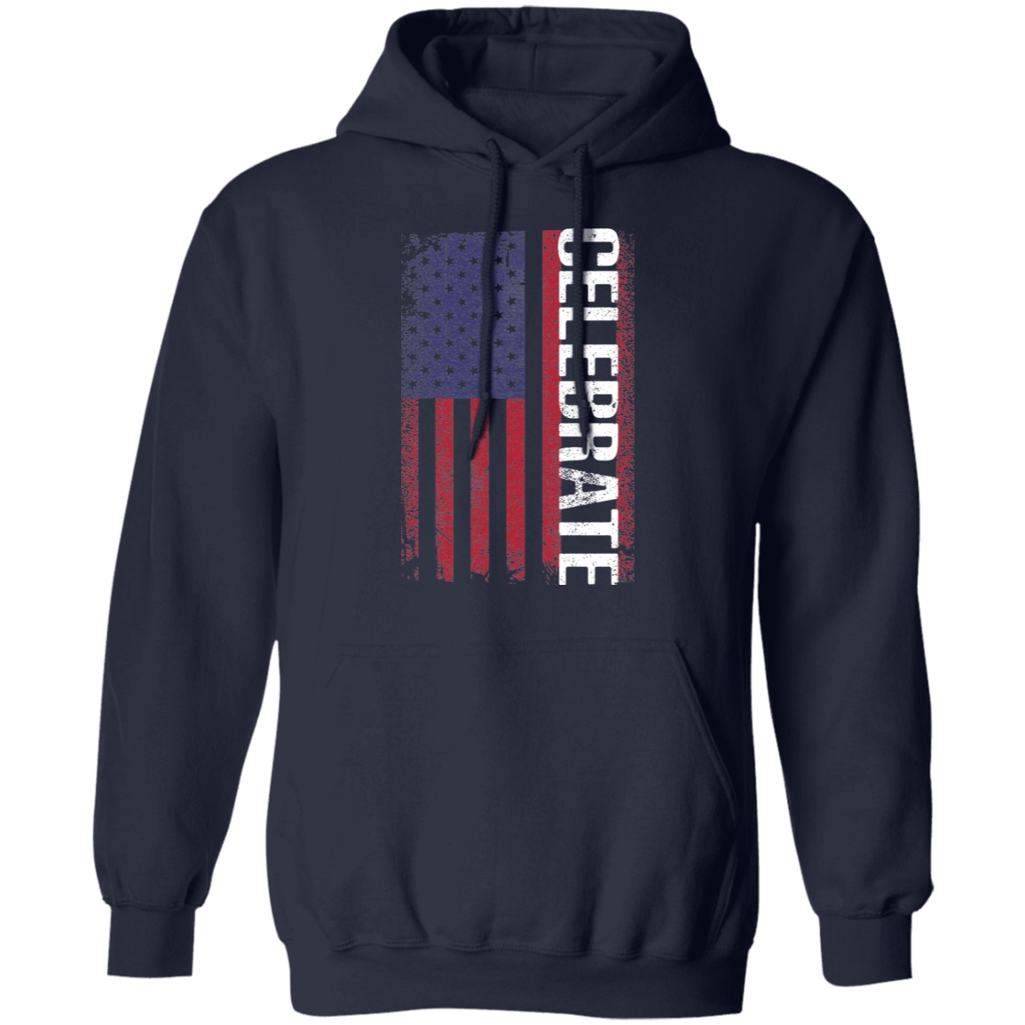 Celebrate American Flag USA  Pullover Hoodie
