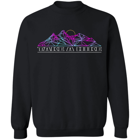 Take a Hike Abstract Camping Nature Crewneck Sweatshirt