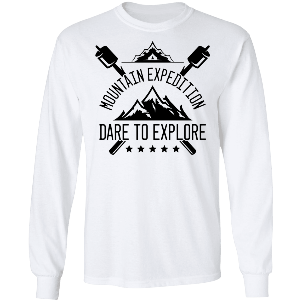 Mountain Expedition Dare To Explore Camping Long Sleeve T-Shirt