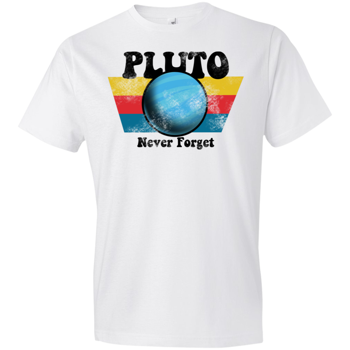 Youth Space Planet Pluto Vintage 80s Lightweight T-Shirt