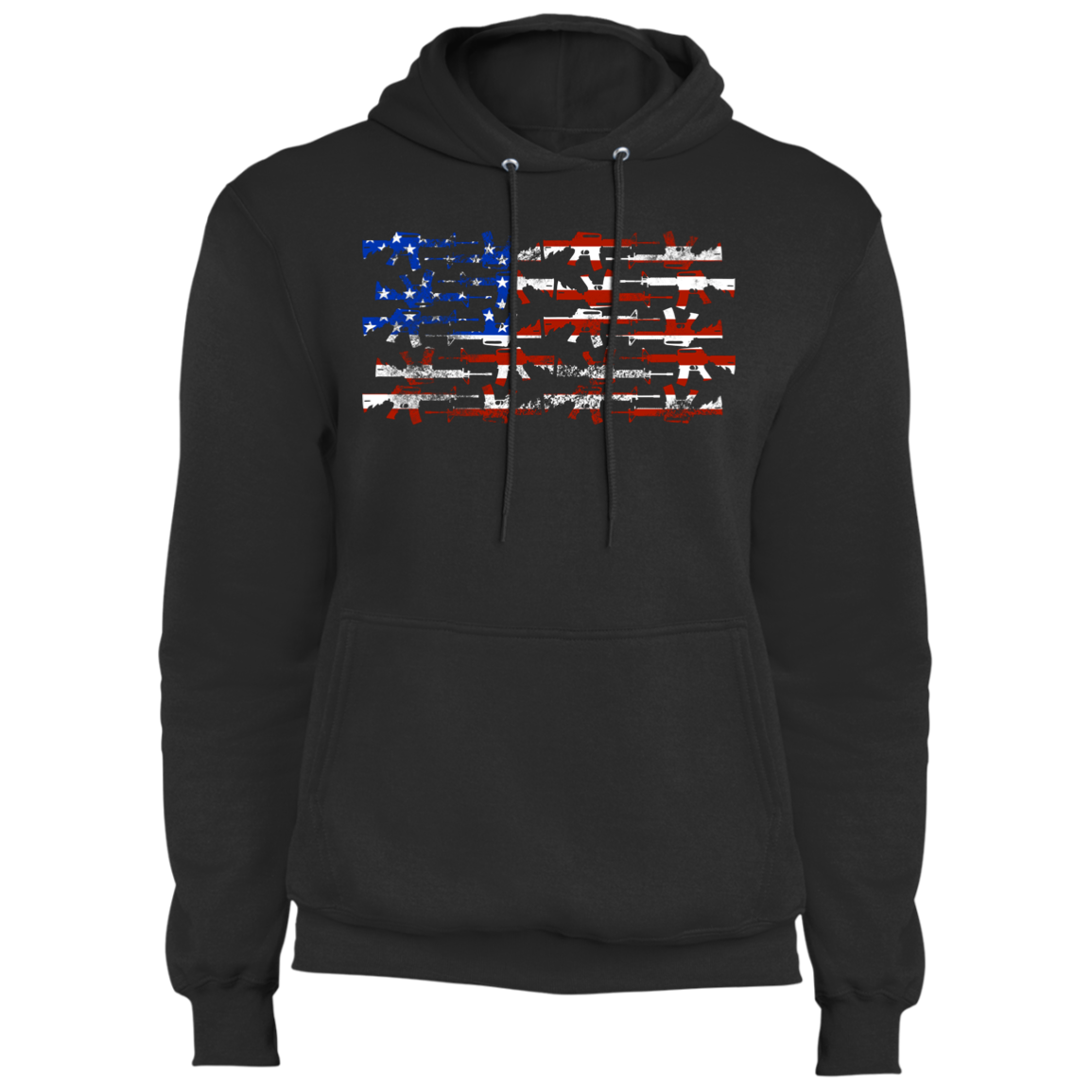 Firearm American Flag Pullover Hoodie