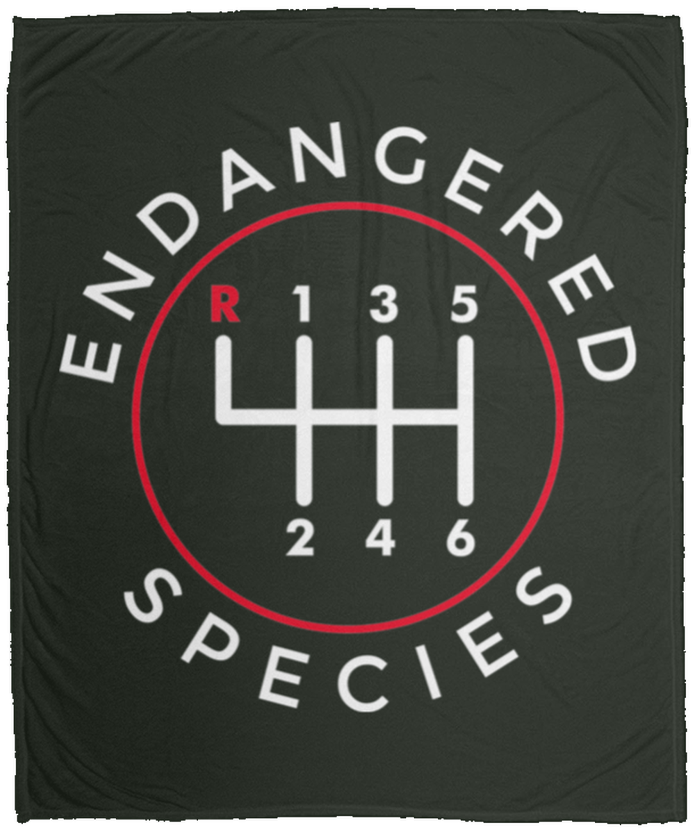 Endangered Species Manual Stick Shift 6-Speed Fleece Blanket - 50x60