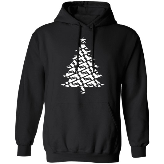Handgun Pistol Firearm Christmas Tree Ugly Christmas Pullover Hoodie