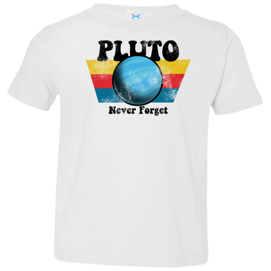 Toddler Space Planet Pluto Vintage 80s Jersey T-Shirt