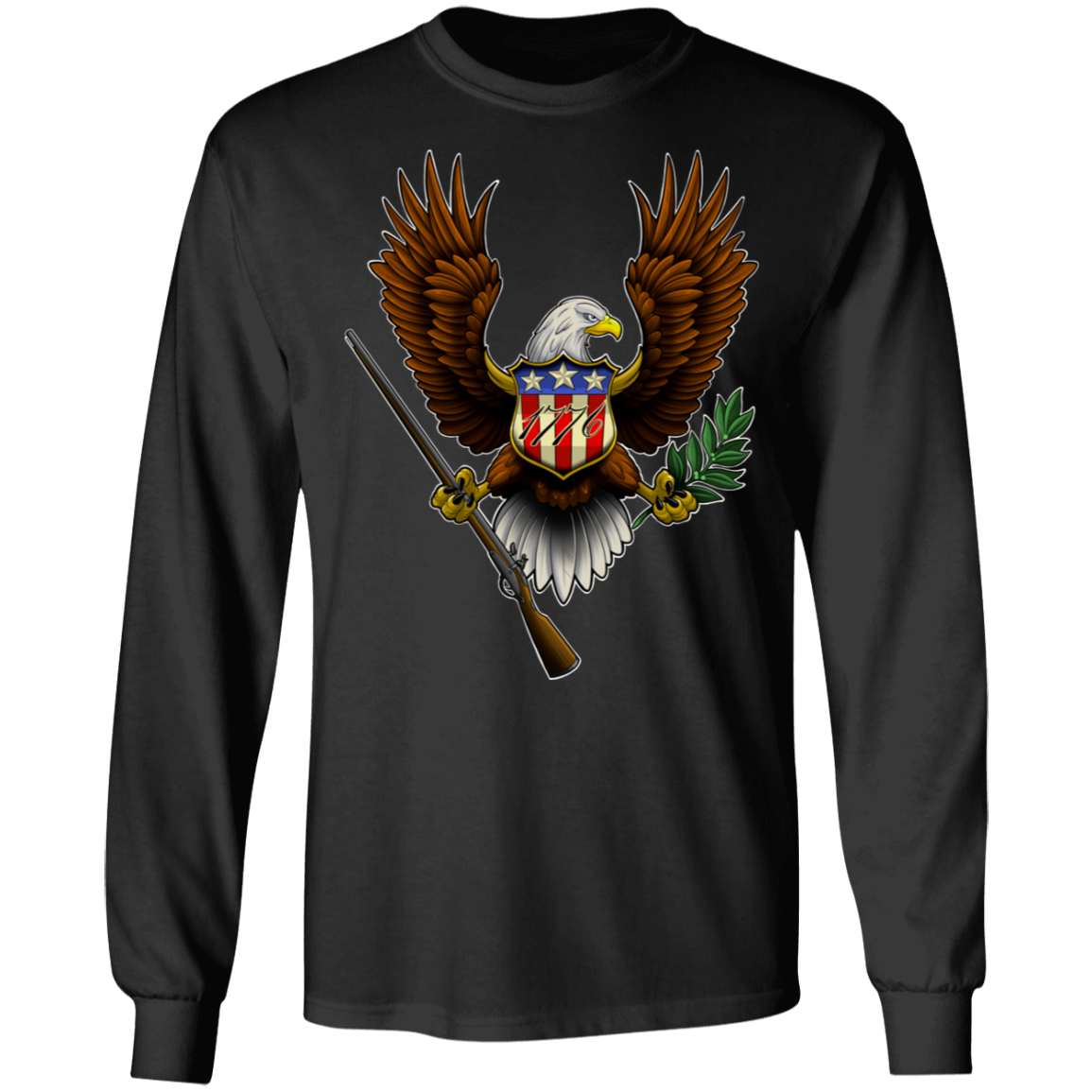 1776 American Bald Eagle Long Sleeve T-Shirt