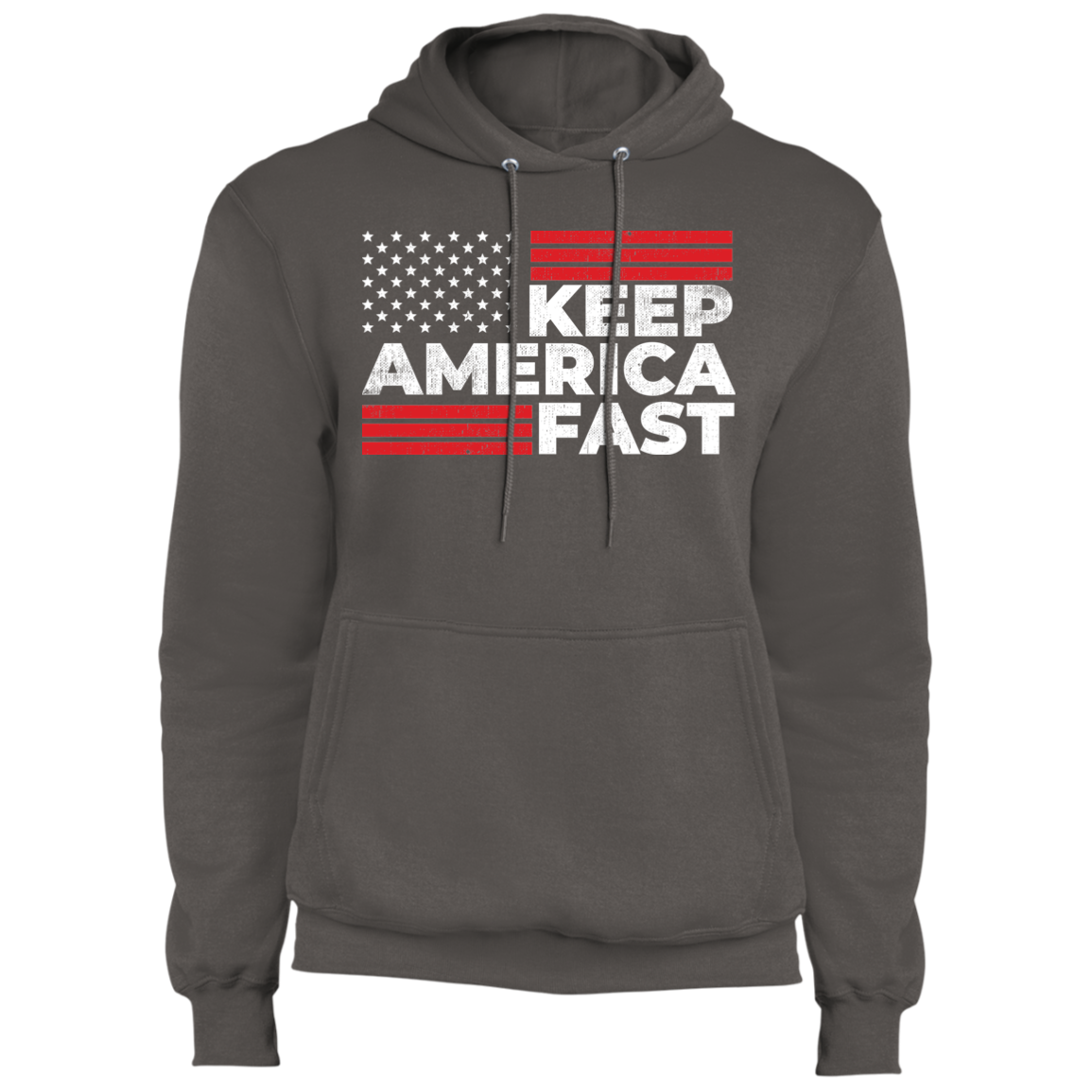 Keep America Fast American Flag Racing Pullover Hoodie