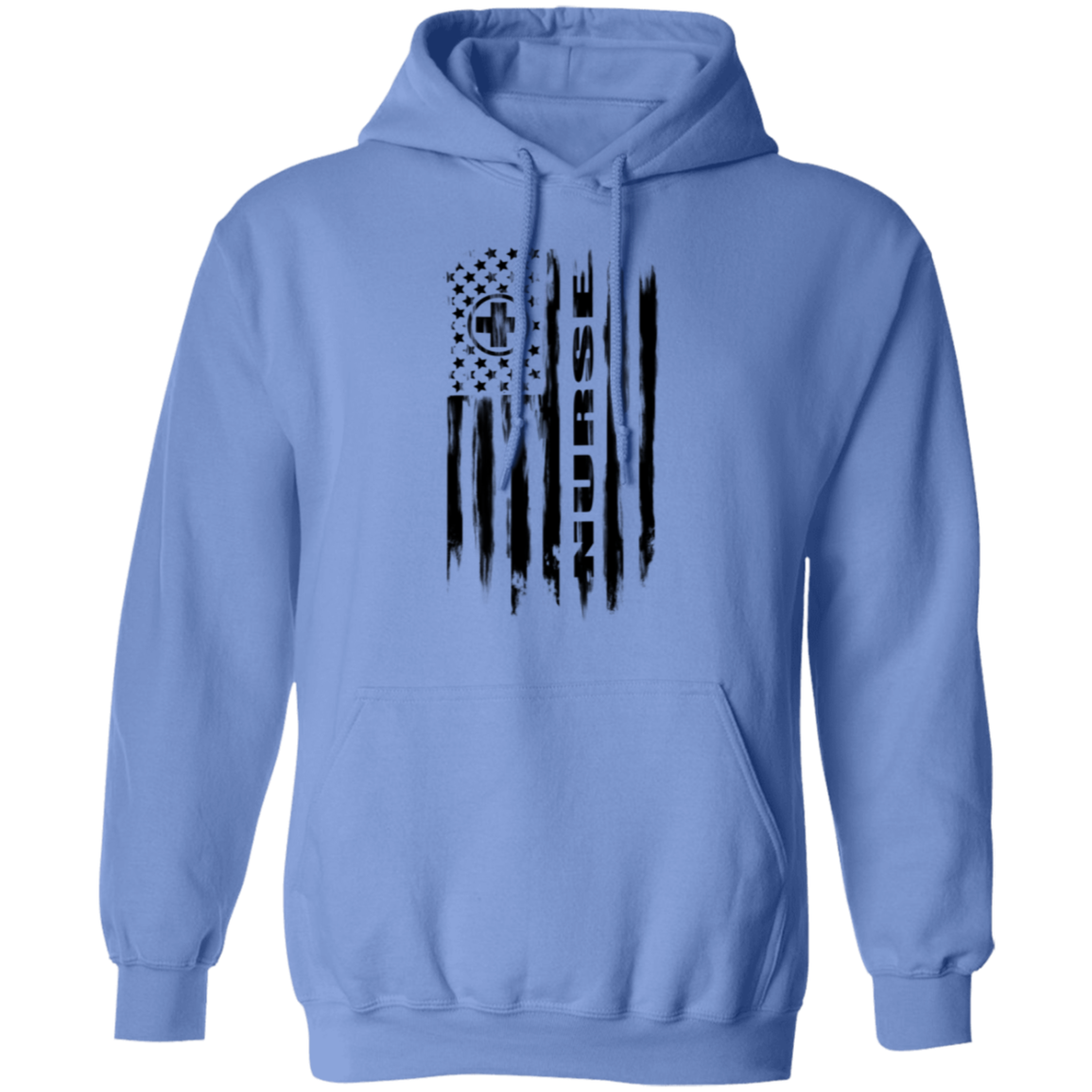 Nurse Hospital RN Nursing Medical American Flag Pullover Hoodie