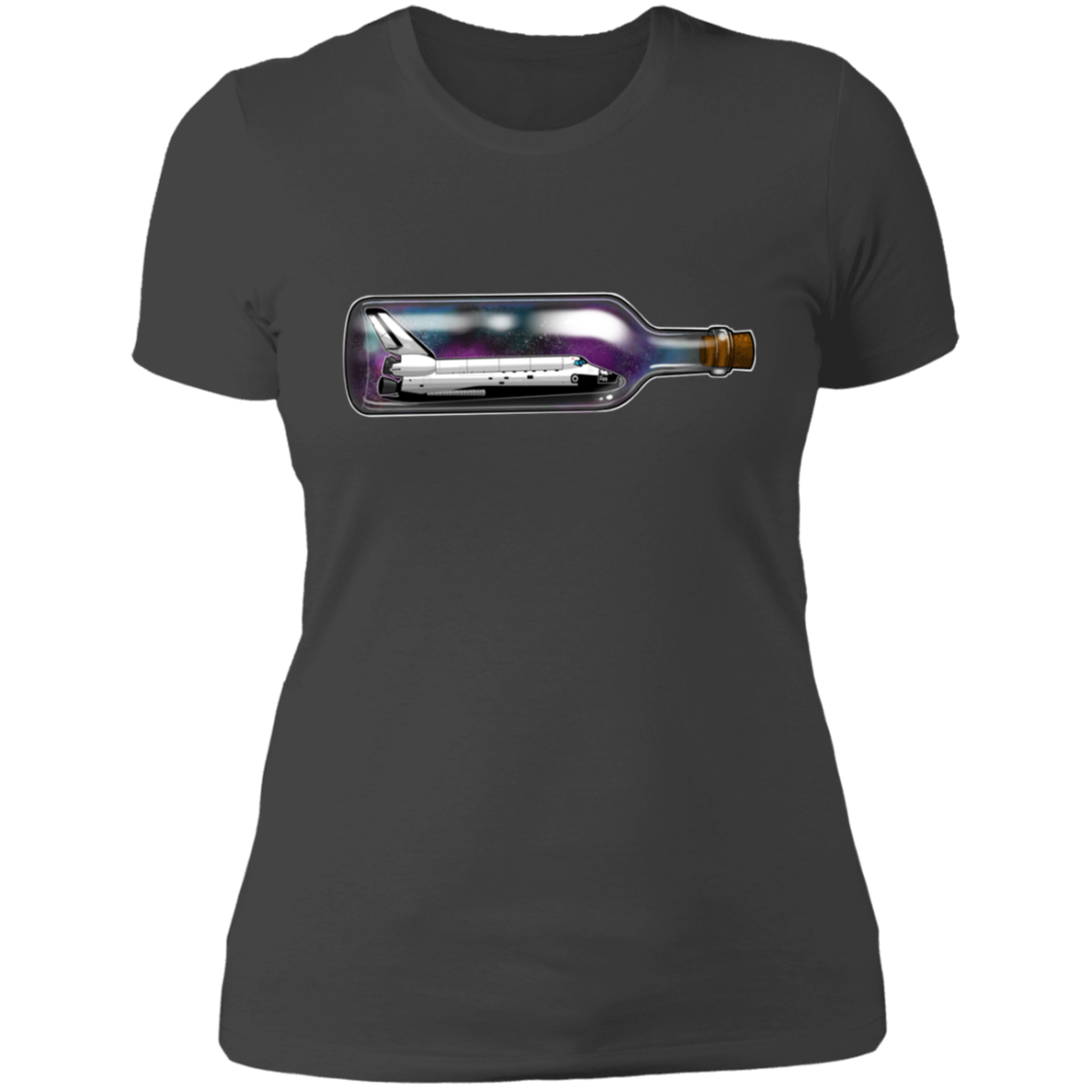 Spacecraft in a Bottle Spaceship Women's T-Shirt
