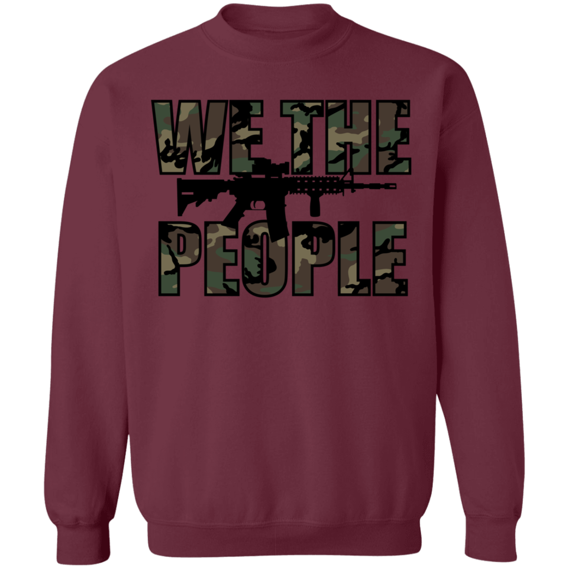 We The People Camouflage Crewneck Sweatshirt