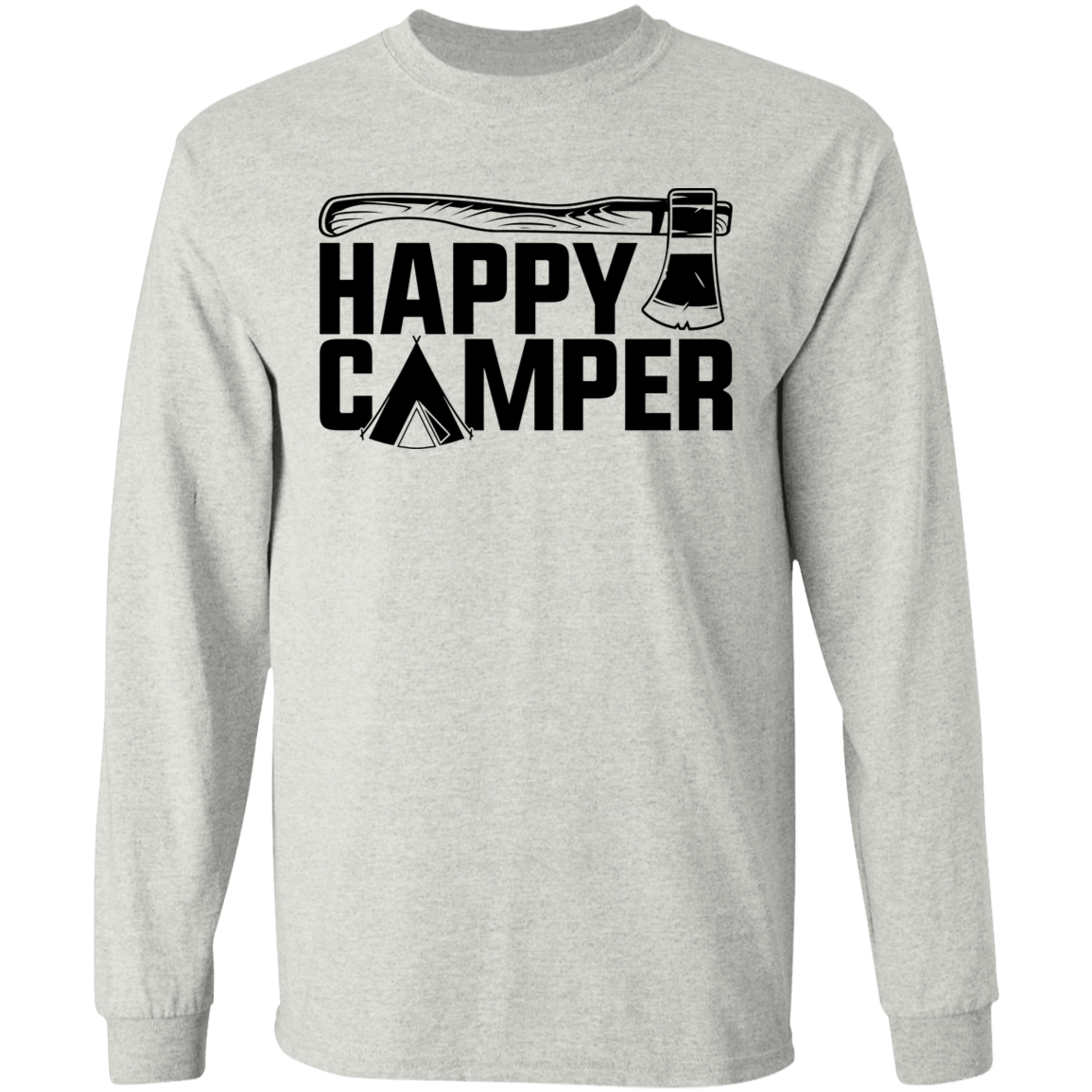 Happy Camper Camping Long Sleeve T-Shirt
