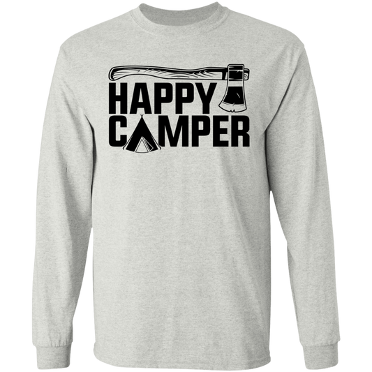 Happy Camper Camping Long Sleeve T-Shirt